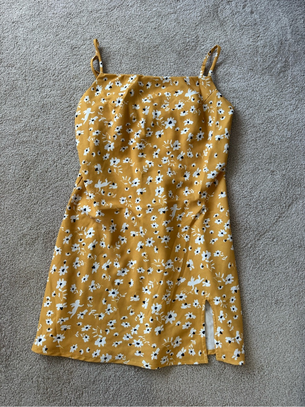 Princess Polly yellow mini dress